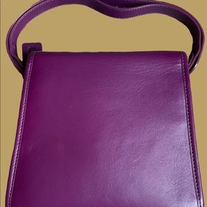 Coach Turnlock Shoulder Bag Amethyst